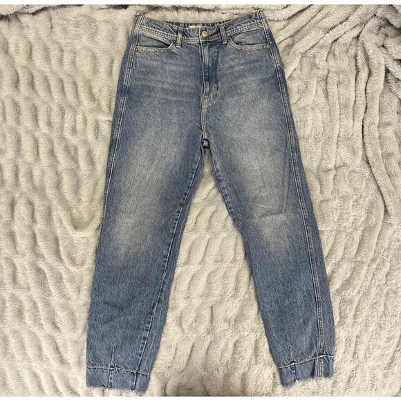 Free People Denim - We The Free Free People Jeans Womens 27 High Rise Tapered Leg Ankle Boho Denim